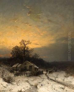 Vinterkveld by Sophus Jacobsen