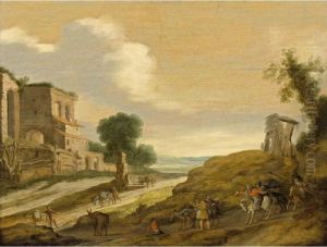 Joseph's Brothers On The Road From Egypt Held By The Centurion And His Soldiers (genesis, 44: 5-6) by Lambert Jacobsz or Jacobs