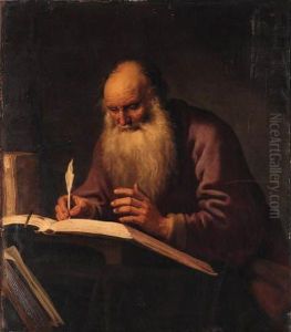 Saint Paul Writing At A Desk