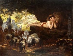 The Young Swineherd by George Percy Jacomb-Hood