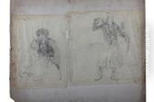 Twelve Portrait Studies Of Greek Figures Innational Dress by George Percy Jacomb-Hood