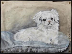 Study Of A Pekinese by George Percy Jacomb-Hood