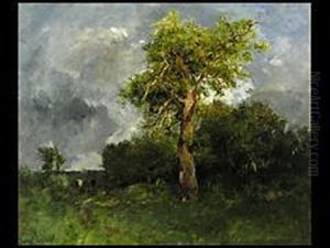 Landschaft Bei Barbizon by Marie Ferdinand Jacomin