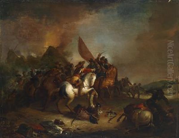 A Mounted Battle - view 1