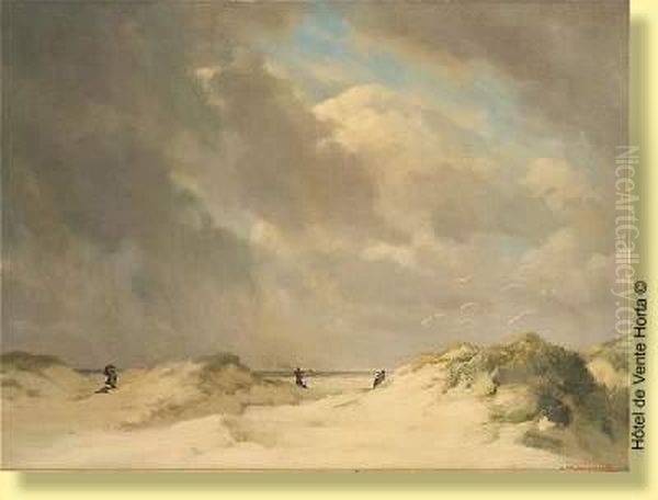 Promeneurs Dans Les Dunes - view 1