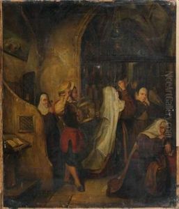 Scene De L'histoire De Vert-vert