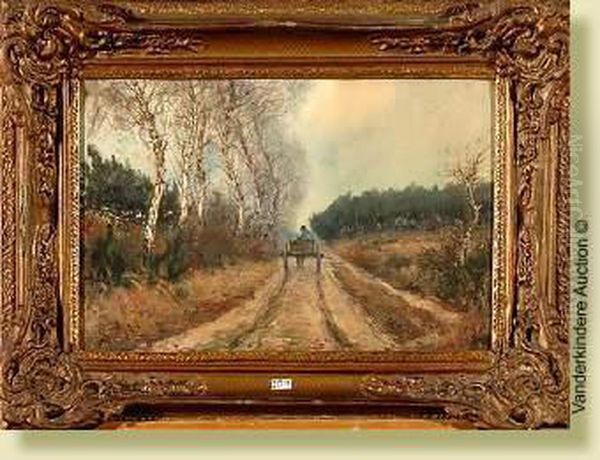 Cheminanime, Aquarelle Sur Papier. Signee En Bas A Gauche Deux Fois C.jacquet. Ecole Belge. Dim.: 35x53 Cm - view 1