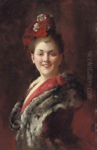 A Lady In A Fur-lined Cape