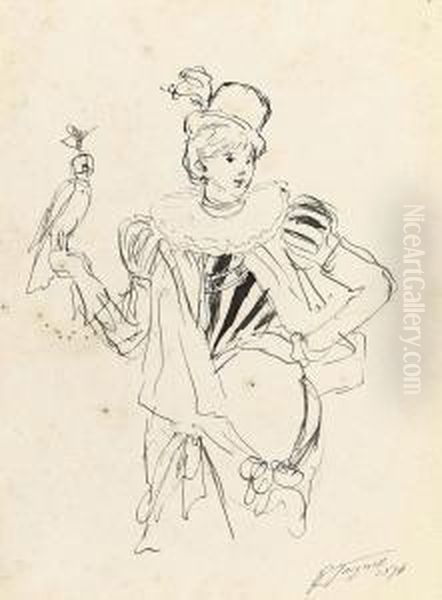 Collection Of Studies Of Female Figures - view 1
