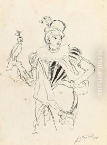 Collection Of Studies Of Female Figures