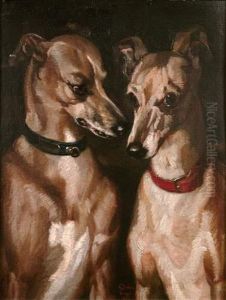 < Portraits De Chiens >. by Louis Godefroy Jadin