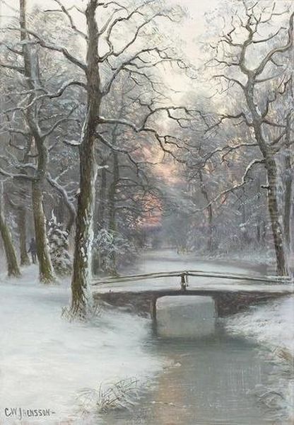 Abendliche Winterlandschaft. - view 1