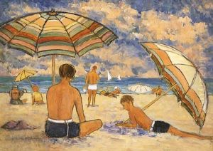 Beach Scene (possibly Cottesloe Beach) Beach Scene (possibly Cottesloe Beach)
