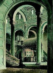 Interieur Der Kirche San Miniato Al Monte In Florenz. by Albert Karl A. Jahn