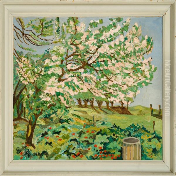Scenery With Tree In Bloom - view 1