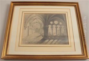 The Cloister In Heiligenkreuz by Heinrich Jakesch