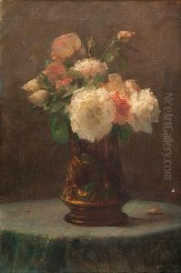Vase With Bouquet by Georg Jakobides