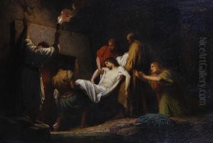 The Deposition Of Christ by Charles Francois Jalabert