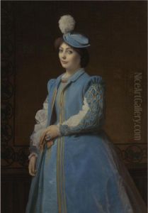 Portrait Of A Lady In Blue thumbnail