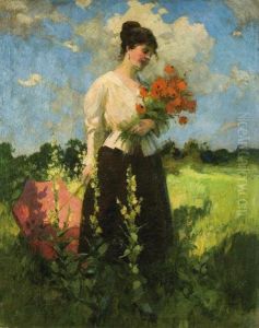 Holgy Pipacsokkal by Lajos, Louis Jambor
