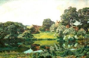 On Canvas, Signed, In A Stepped Oak 1930's Frame, 66x101cm. Note: The Artist Worked With Sir Edwin Lutyens At The Department Of Architecture, London University, Exhibited At The Ra From 1911, Neac And Goupil Gallery. The Tate Gallery Holds A Work By The A