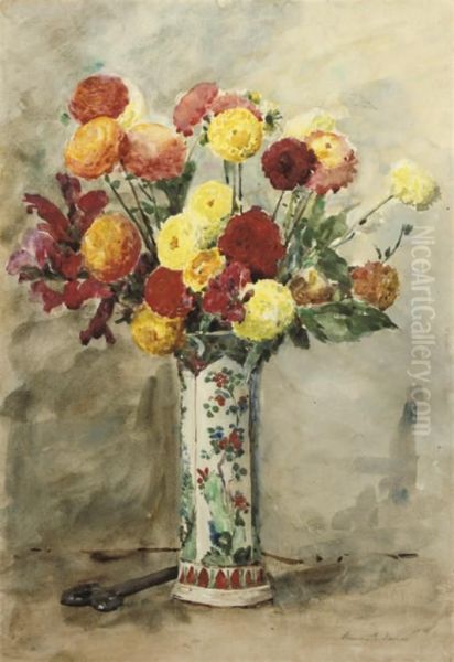 Assorted Summer Flowers In A Vase - view 1