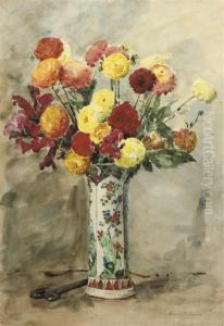 Assorted Summer Flowers In A Vase
