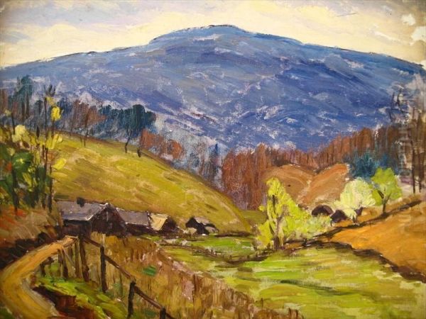Valley Road In Autumn - view 1