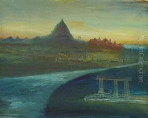 Indische Landschaft by Walter John James