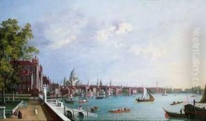 Vista De La Catedral De San Pablo Desde La Terraza De Somerset House by William James