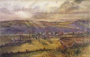 Extensive River Landscape by James A.H. Jameson