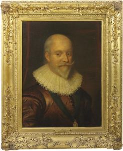 Portrait Of A George Keith by George Jamesone