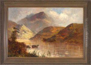 Ruderboot Am Seeufer Im Schottischen Hochland by Frank E. Jamieson