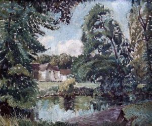 Trees By A Pool by Robert Kirkland Jamieson