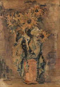Stilleven Met Bloemen by Willem Jan Steenhof