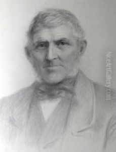 A Portrait Drawing Of Thomas Selway, Stone Mason Of Ottery St. Mary