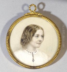 Portrait Miniature Of Mrs. Arthur Hobhouse by Jane Fortescue Seymour