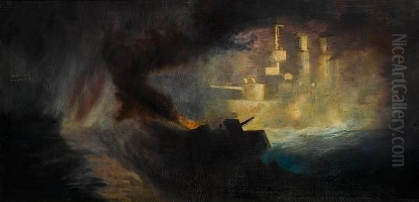 Battle Scene At Night. - view 1