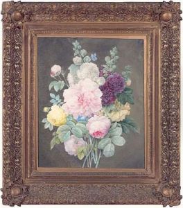 Bouquet De Roses Et De Pivoines