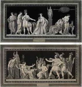 'la Vertu De Lucrece' And 'constance De Coriolan' by Jean-Francois Janinet