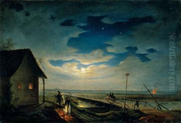 Moonlit Hungary - view 1