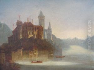 Chateau Au Bord D'un Fl Euve