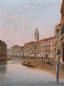 Auf Dem Canale Grande In Venedig
