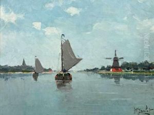 Bateaux Pres De Dordrech