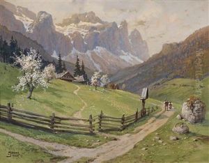 Spring In The Mountains by Georg Janny