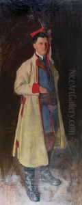 Portret Mlodzienca W Stroju Krakowskim by Stanislaw Janowski