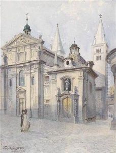 The Sv. Jiri Cathedral In Prague by Vaclav Jansa