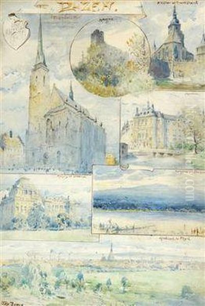 Stadtansichten Von Pilsen - view 1