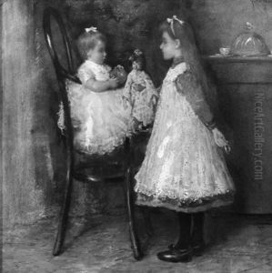 Playing With The Japanese Doll by Fritz Jansen