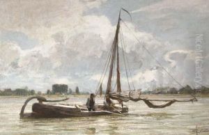 Fishermen At Work by Hendrik Willebrord Jansen